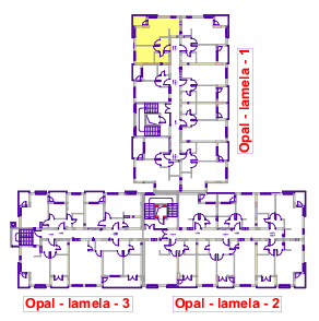 Jednosoban stan 6 (V sprat) · 41,52 m² · Lamela 1 — Fotografija 3