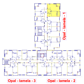 Jednosoban stan 5 (VII sprat) · 44,1 m² · Lamela 1 — Fotografija 3