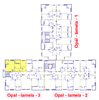 Stan 2 (IX sprat) · 49,49 m² · Lamela 3 — Fotografija 3