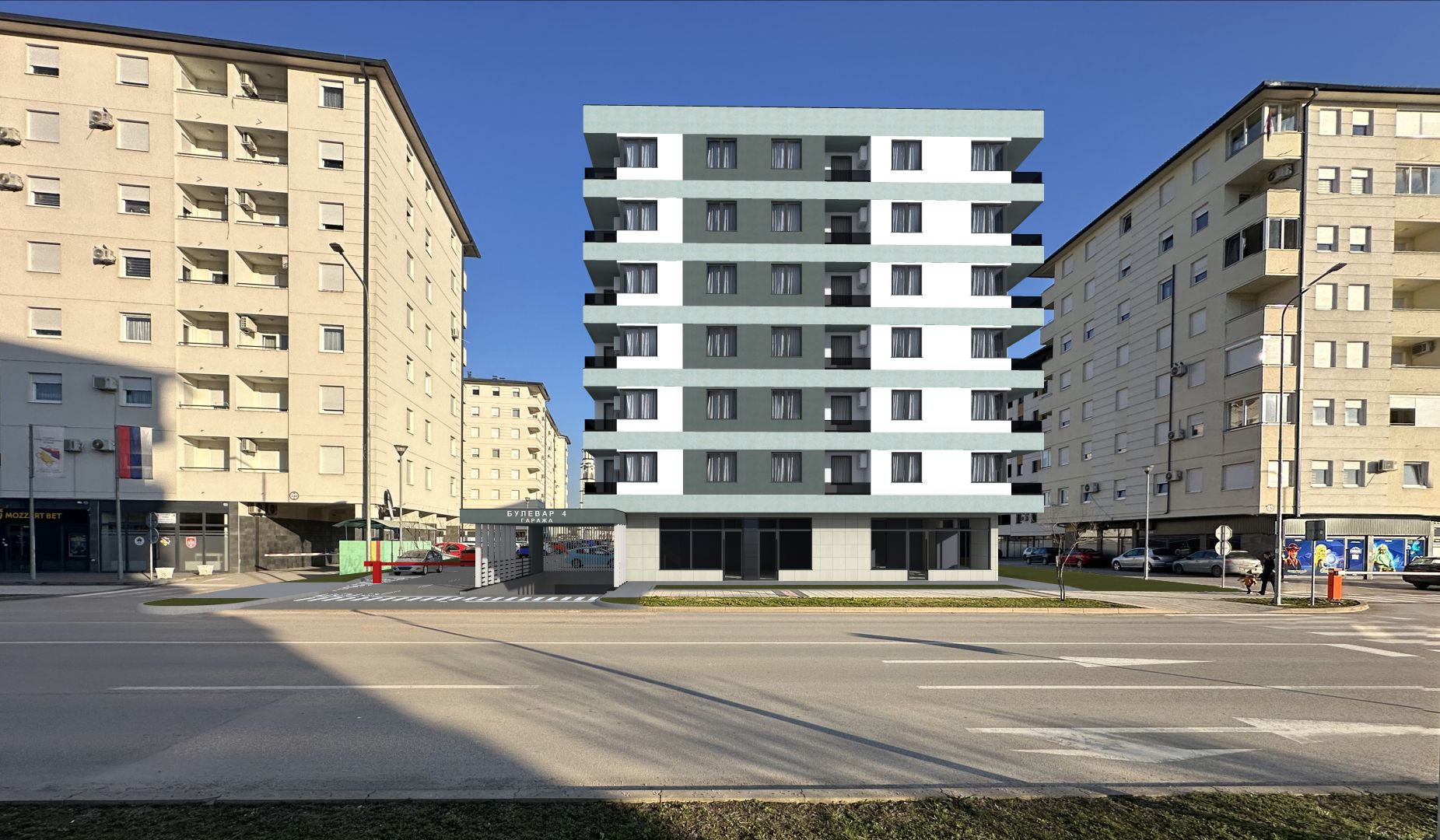 Trosoban stan 9 · 56 m² · Lamela 3 — Fotografija 3