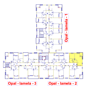 Jednosoban stan 3 (III sprat) · 41,92 m² · Lamela 2 — Fotografija 3