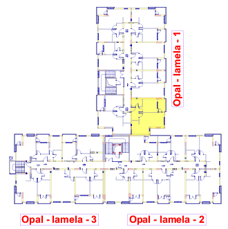 Jednosoban stan 2 (I sprat) · 46,92 m² · Lamela 1 — Fotografija 3
