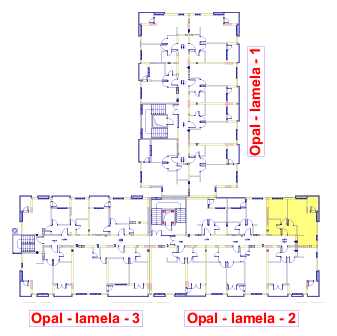 Jednosoban stan 3 (VII sprat) · 41,92 m² · Lamela 2 — Fotografija 3