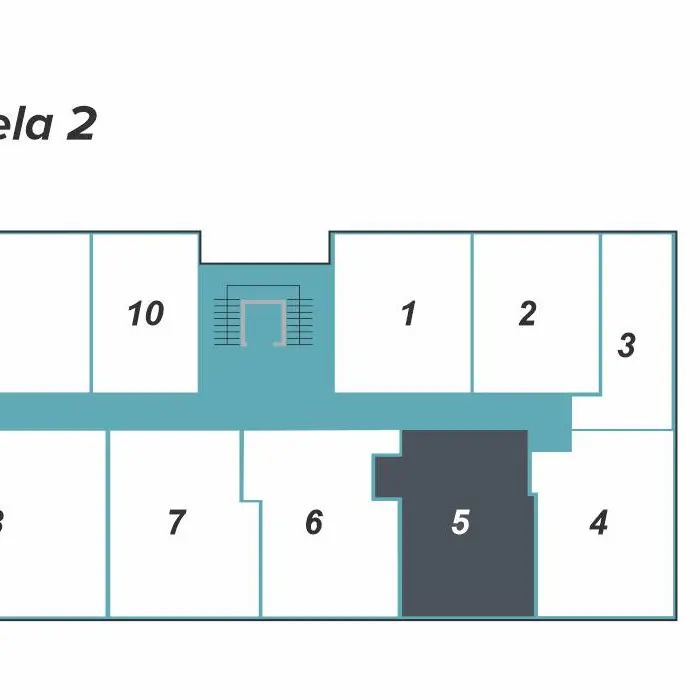Dvosoban stan 5 · 44,62 m² · Lamela 2 — Fotografija 3