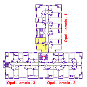 Jednosoban stan 1 (VII sprat) · 45,9 m² · Lamela 1 — Fotografija 3