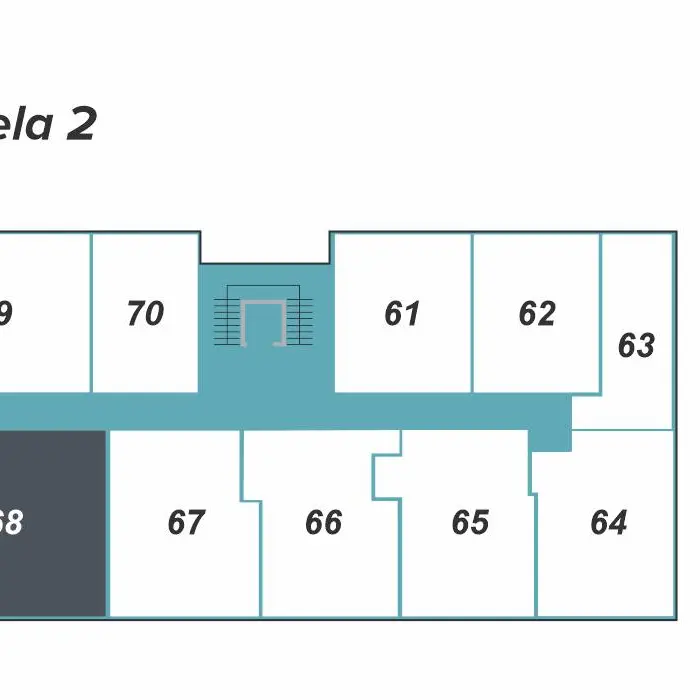Trosoban stan 68 · 68,49 m² · Lamela 2 — Fotografija 3