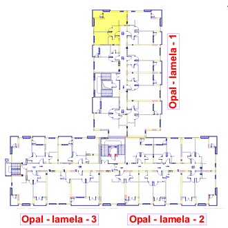 Jednosoban stan 6 (VII sprat) · 41,52 m² · Lamela 1 — Fotografija 3