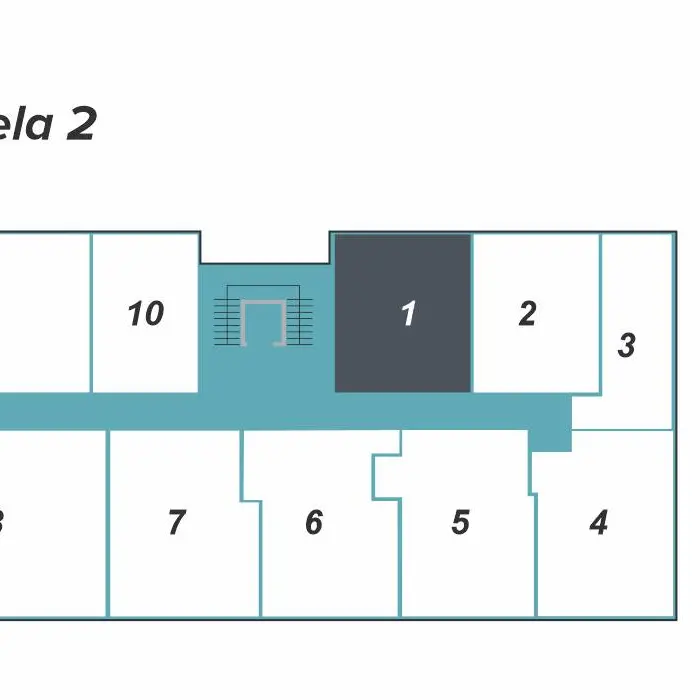 Dvosoban stan 41 · 37,63 m² · Lamela 2 — Fotografija 3