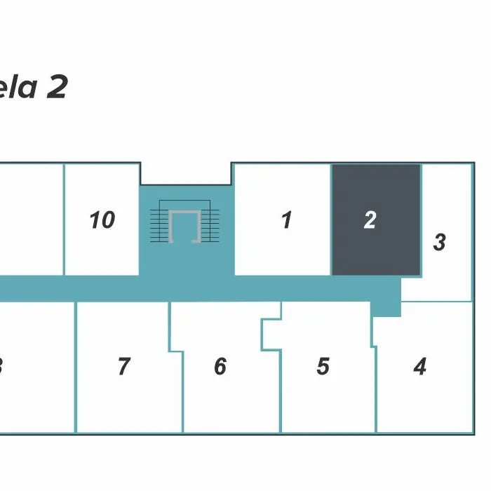 Dvosoban stan 22 · 37,53 m² · Lamela 2 — Fotografija 2