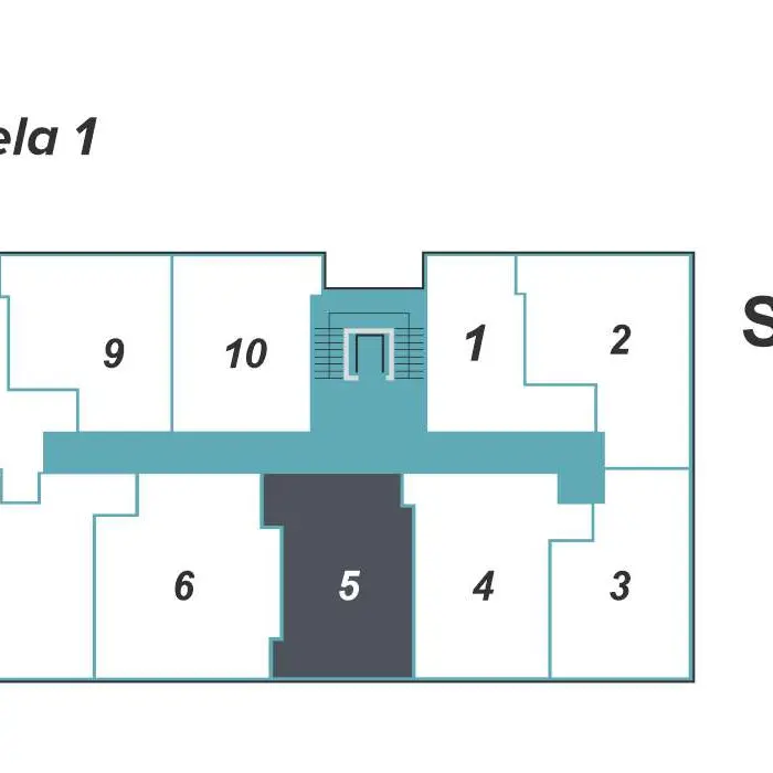Dvosoban stan 45 · 40,54 m² · Lamela 1 — Fotografija 3