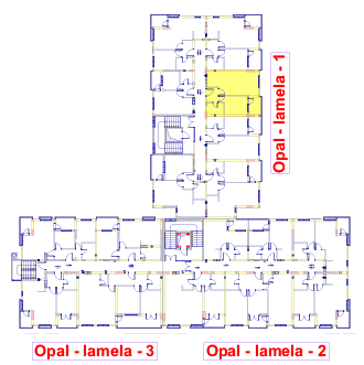 Jednosoban stan 4 (VII sprat) · 36,29 m² · Lamela 1 — Fotografija 3
